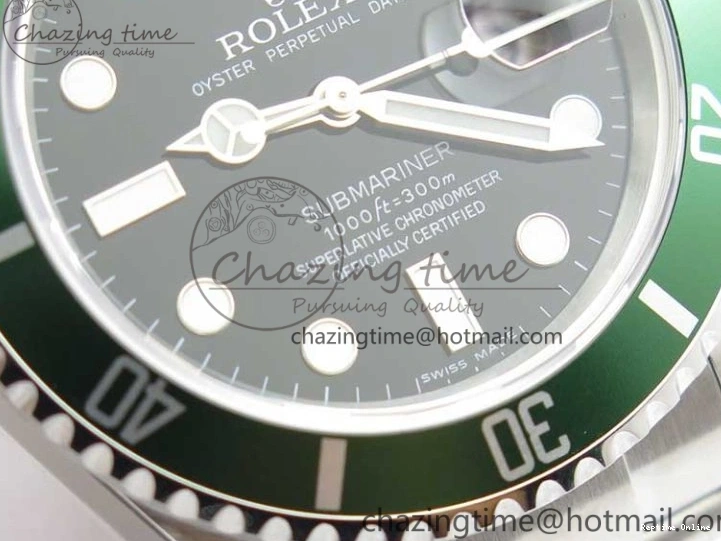 0512 Neat Submariner 16610 LV Green No Rehaut Engraving 904L Steel ARF1:1 Best Edition on SS Bracelet SH 2955